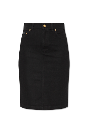 ミニスカート LEMAIRE Women Mini Skirts SK1047LJ1034 BK999 BLACK Black Mini skirt with lace, Black - Sisley